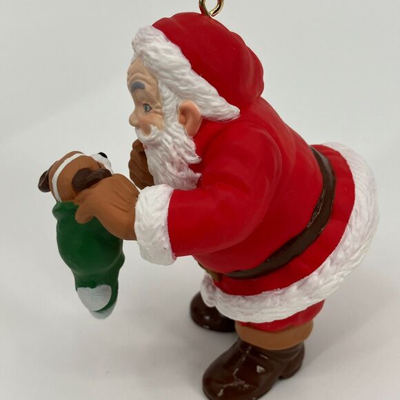 VTG '98 Membership Hallmark Keepsake Ornament "New Christmas Friend" Santa & Dog - Picture 4 of 9